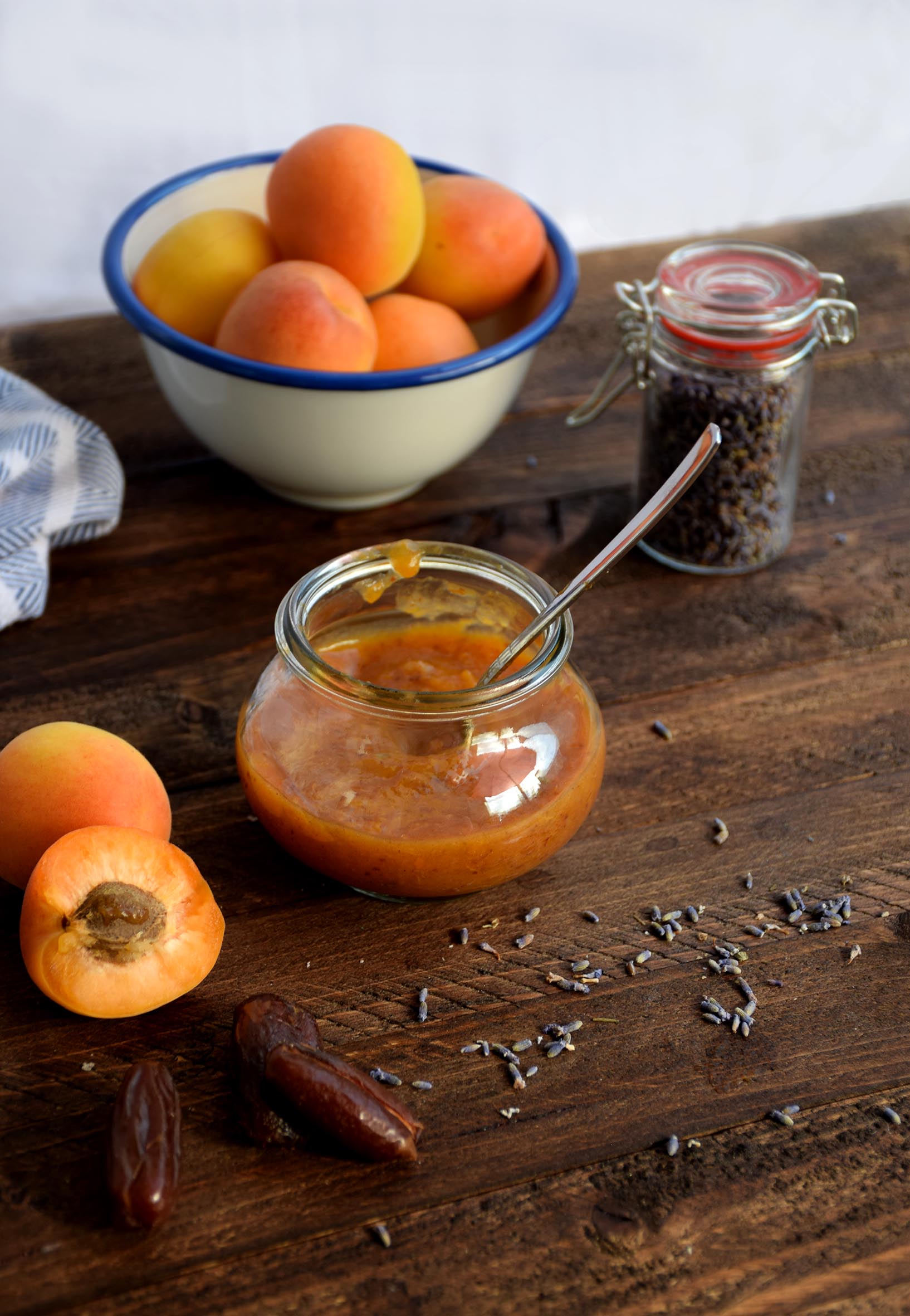 Aprikosen Marmelade ohne Zucker | Foodreich vegan und glutenfrei